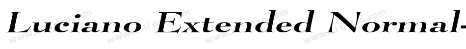 Luciano Extended Normal字体转换